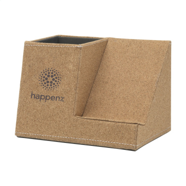 Logo trade corporate gifts image of: Ecork Pen Holder Wireless Charger