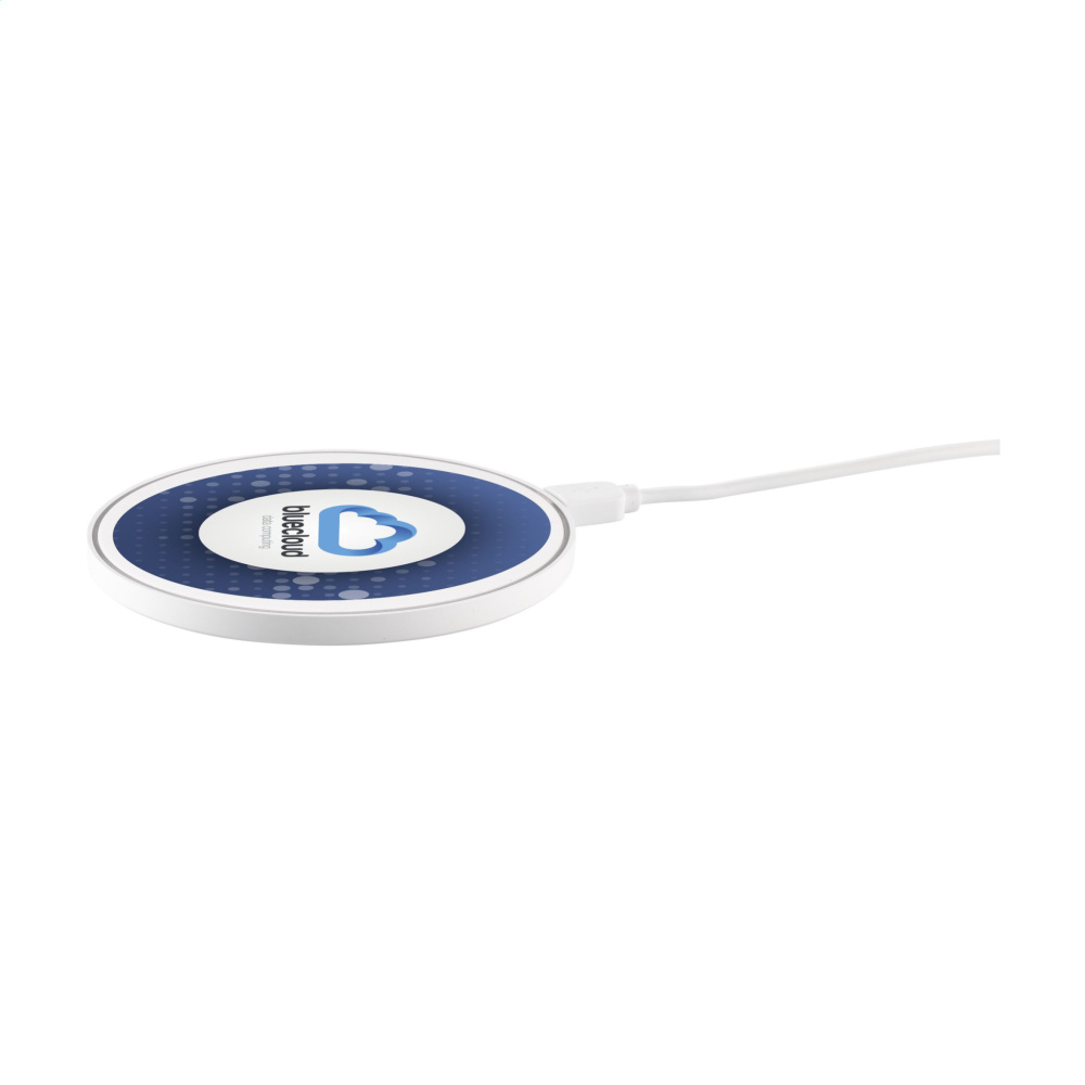 Logo trade promotional item photo of: Coil RCS Recycled Wireless Charger