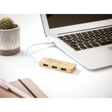 Logotrade promotional giveaways photo of: Bamboo USB Hub