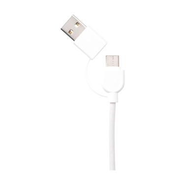 Logo trade promotional products image of: Charging Cable RCS Recycled ABS-TPE