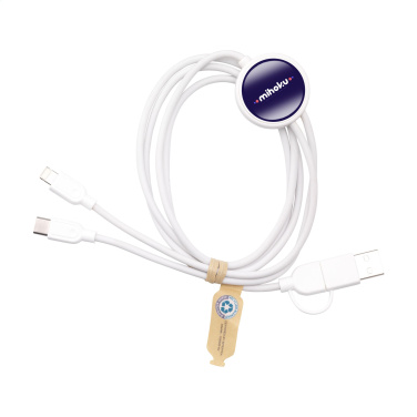 Logo trade promotional merchandise photo of: Charging Cable RCS Recycled ABS-TPE
