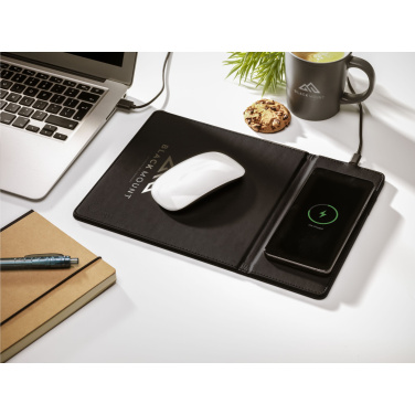 Logotrade promotional gift picture of: RCS Recycled Wireless Charging Mousepad