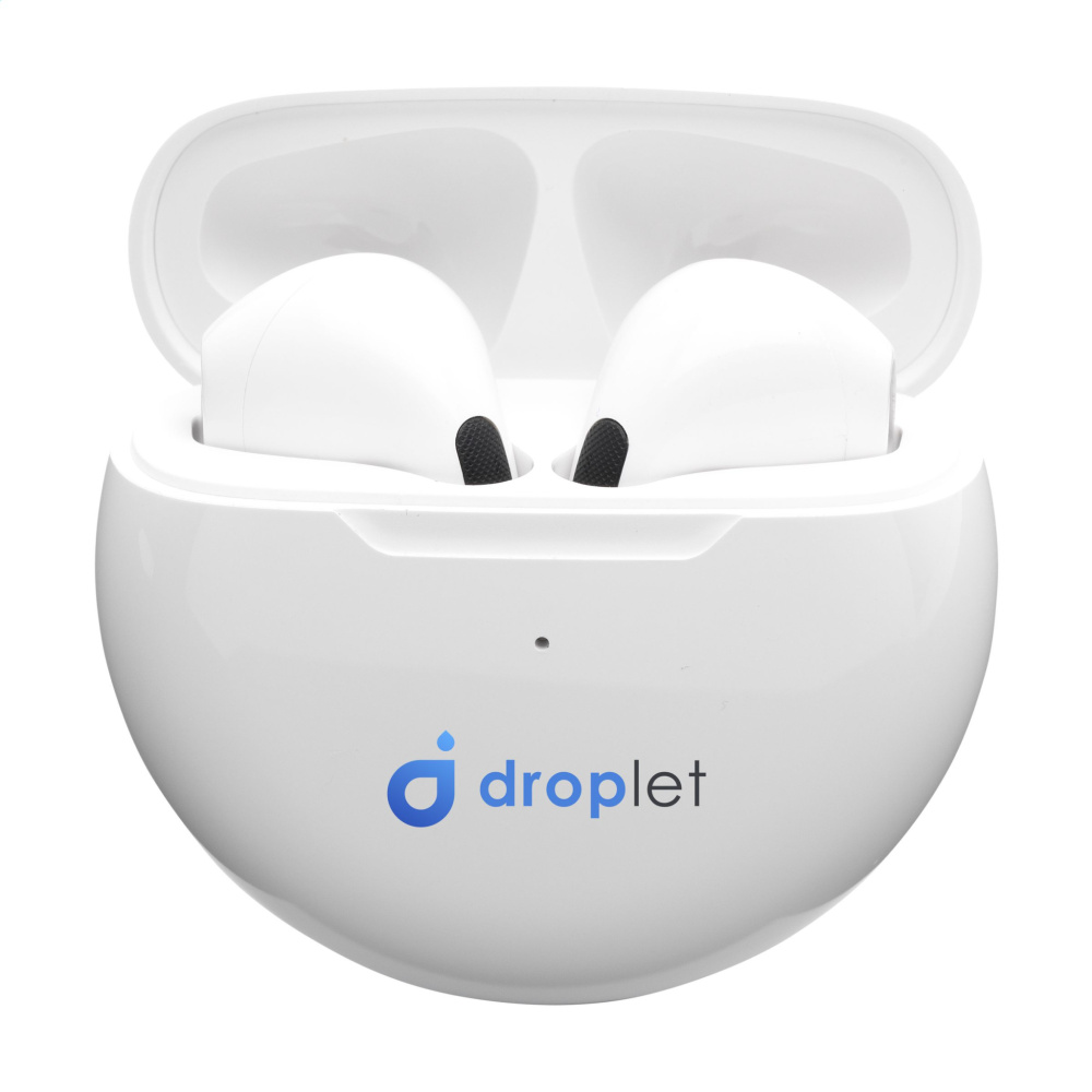 Logo trade promotional giveaways image of: Calypso RCS Recycled Wireless Earbuds