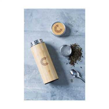 Logo trade promotional giveaways picture of: Osaka 360 ml bamboo thermo bottle/thermo cup