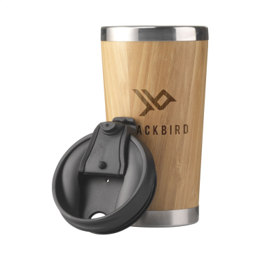 Logo trade promotional gifts image of: Tokyo 450 ml bamboo thermo cup