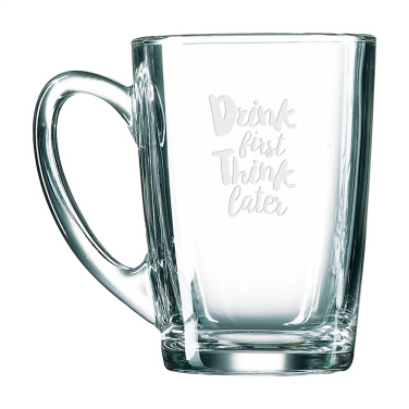 Logo trade corporate gifts image of: Morning Tea Glass 320 ml