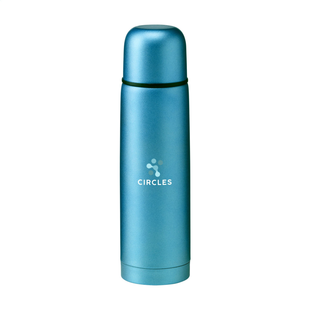 Logo trade promotional item photo of: Frosted Bottle RCS Recycled Steel 500 ml thermo bottle