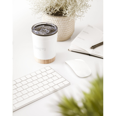 Logo trade promotional products picture of: Kobe Bamboo RCS Recycled Steel 350 ml coffee cup