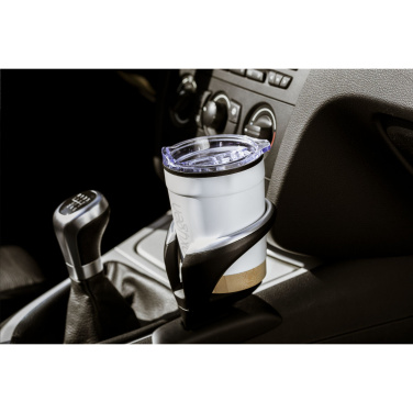 Logo trade promotional item photo of: Kobe Bamboo RCS Recycled Steel 350 ml coffee cup