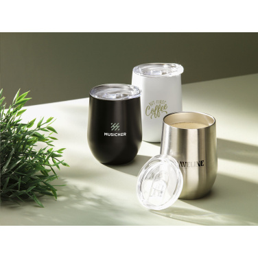 Logotrade promotional items photo of: Huevo RCS Recycled Steel Cup 350 ml thermo cup