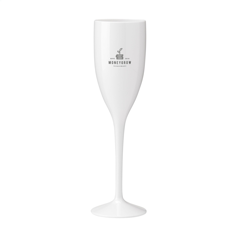 Logo trade promotional merchandise image of: Lunaire Reusable Champagne Glass 150 ml
