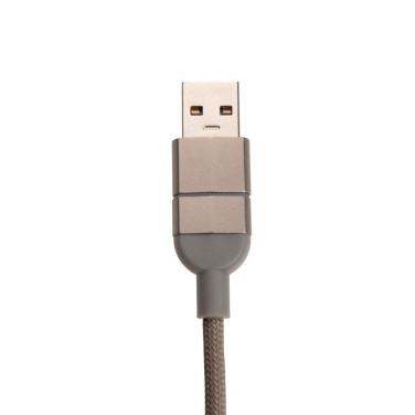 Logo trade promotional giveaways image of: Charging cable with data transfer DONNES Pierre Cardin