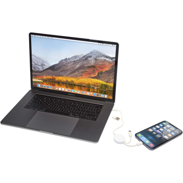 Logotrade promotional items photo of: Citala 5-in-1 recycled plastic 30 cm data sync and 27W fast charge cable