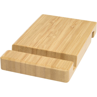 Logo trade promotional merchandise image of: Bubup bamboo 2-angled tablet and phone stand