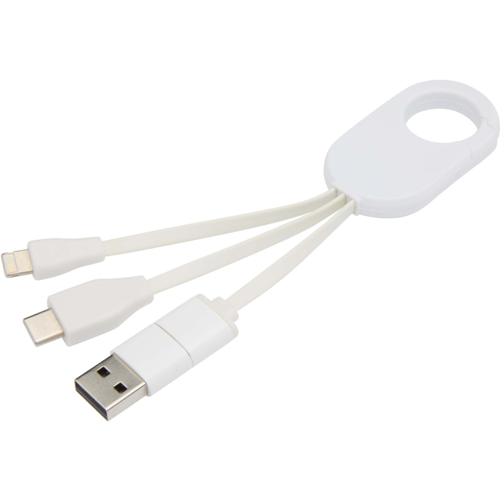Logotrade promotional items photo of: Troop 4-in-1 recycled plastic charging cable