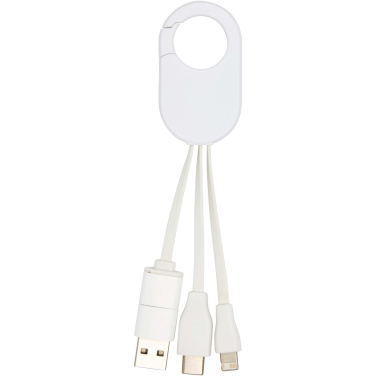 Logo trade advertising product photo of: Troop 4-in-1 recycled plastic charging cable