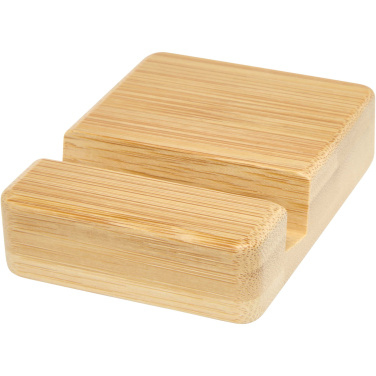 Logo trade corporate gift photo of: Ebla bamboo phone stand