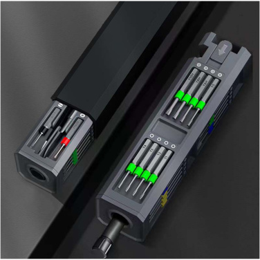 Logotrade promotional merchandise photo of: SCX.design T20 30-piece screwdriver and repair set in aluminium case