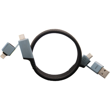 Logotrade business gift image of: SCX.design C52 100W 4-in-1 rPET magnetic ultra fast charging cable 
