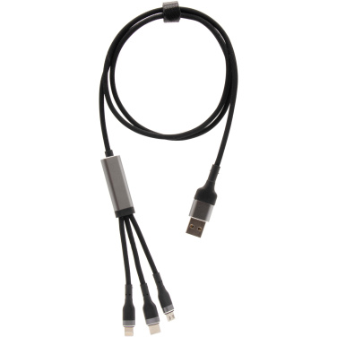 Logotrade promotional merchandise image of: SCX.design C53 100W 5-in-1 rPET ultra fast charging cable