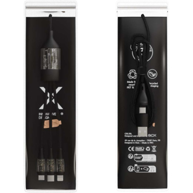 Logo trade business gift photo of: SCX.design C50 5-in-1 fast charging 100W/5A cable with digital display