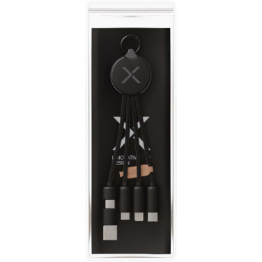 Logo trade promotional gift photo of: SCX.design C14 15W 5-in-1 charging cable