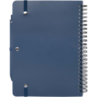 Logo trade corporate gifts picture of: Thalaasa A5 ocean-bound hard cover notebook with ballpoint pen (black ink)