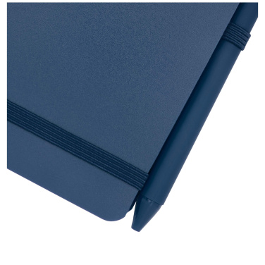 Logo trade promotional products picture of: Thalaasa A6 hard cover ocean-bound notebook with ballpoint pen (black ink)