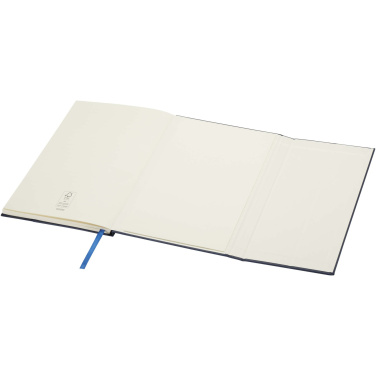 Logo trade corporate gifts image of: Alejandra A5 recycled plastic hard cover notebook