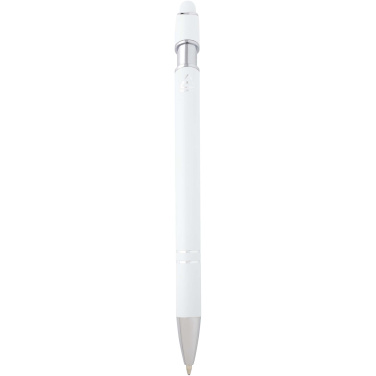 Logo trade promotional item photo of: Kish ballpoint pen with silver finish (blue ink)