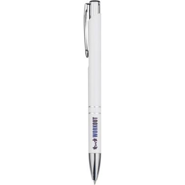 Logotrade promotional item picture of: Moneta recycled aluminium ballpoint pen (blue ink)