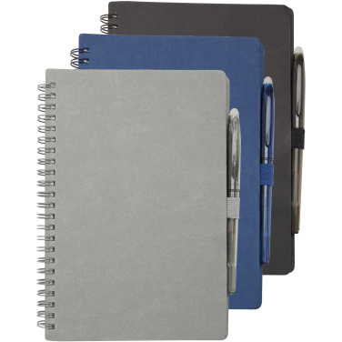 Logotrade promotional merchandise image of: Slate reusable soft cover notebook and pen set (black ink)