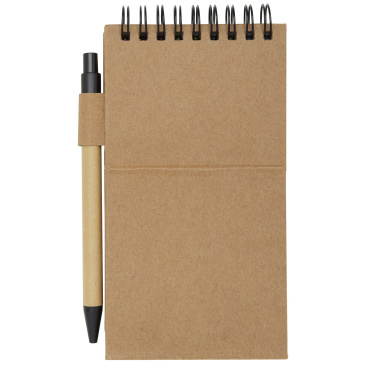 Logo trade business gifts image of: Flipper sticky notepad with ballpoint pen (black ink)