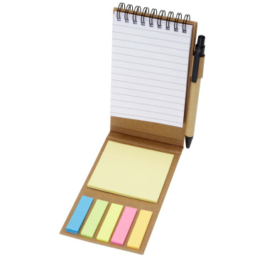Logotrade promotional item image of: Flipper sticky notepad with ballpoint pen (black ink)