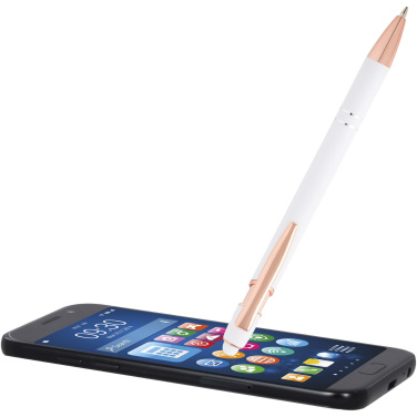 Logotrade promotional giveaway image of: Nanna ballpoint pen with rose gold finish (black ink)