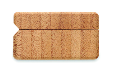 Logo trade advertising product photo of: TWS earbuds in bamboo case