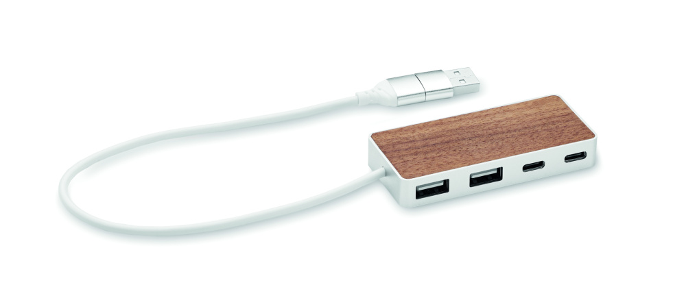 Logotrade promotional giveaways photo of: USB hub 4 ports 27,5 cm