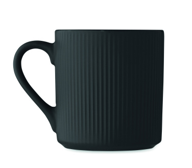 Logo trade promotional item photo of: Ribbed ceramic mug mat 340 ml