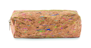 Logotrade promotional giveaway image of: Coloured cork pencil case