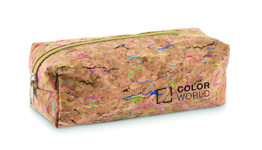 Logo trade promotional item photo of: Coloured cork pencil case