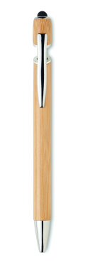Logo trade business gifts image of: Ball pen in bamboo
