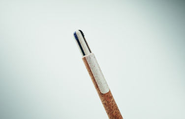 Logotrade promotional gifts photo of: Cork 4-colour ink ball pen