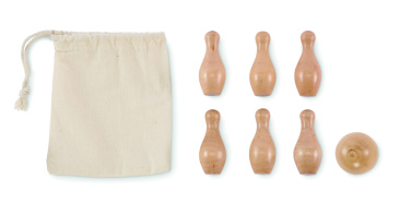 Logotrade business gifts photo of: Mini pine wood bowling set