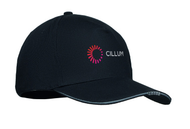 Logo trade promotional items picture of: 5 panel LED cotton cap 220gr/m²