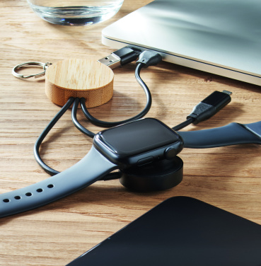 Logotrade promotional product image of: Key ring with 4 in 1 60W cable