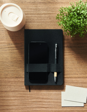 Logotrade promotional giveaway picture of: A5 RPET notebook with pen