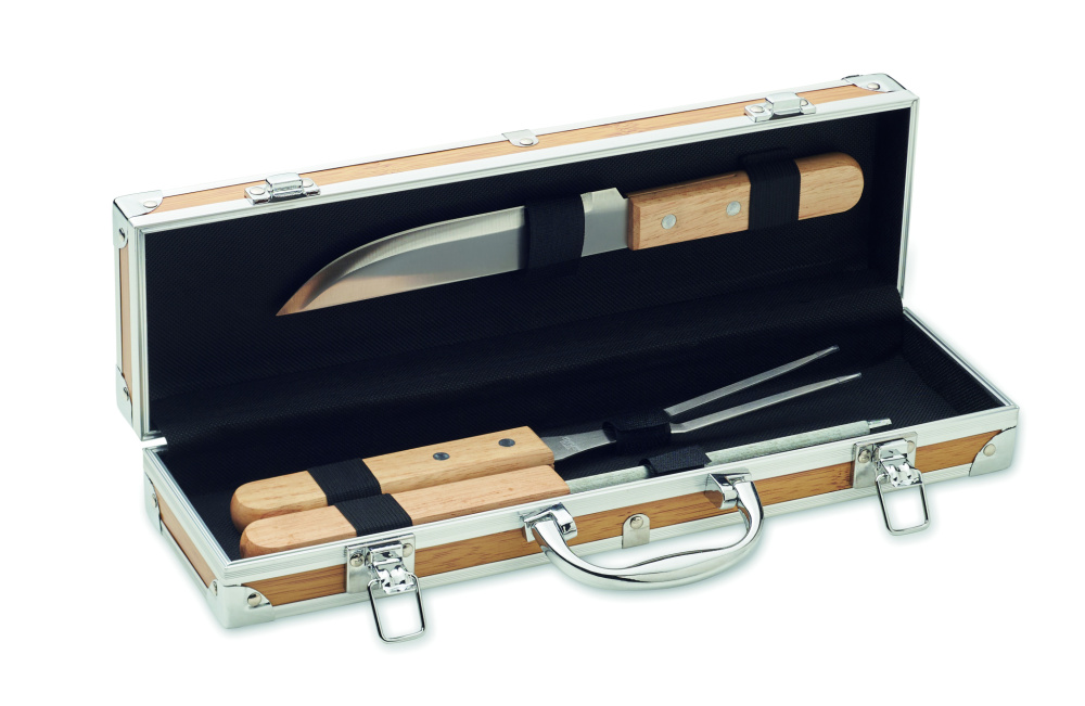 Logotrade business gift image of: Stainless steel barbecue tools