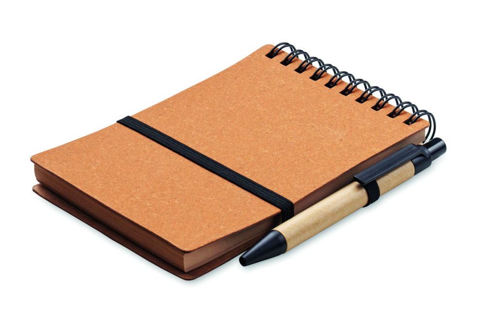 Logotrade promotional gift picture of: Recycled notebook with ball pen