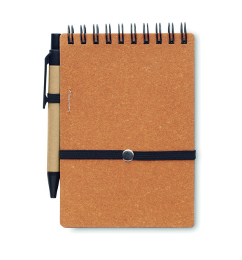 Logotrade promotional product image of: Recycled notebook with ball pen