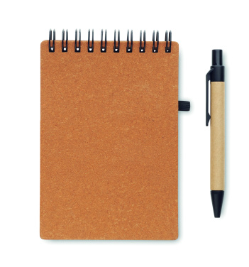 Logotrade promotional item image of: Recycled notebook with ball pen